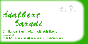 adalbert varadi business card